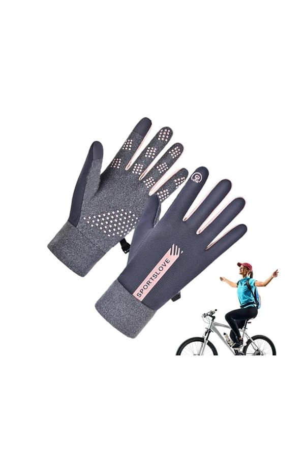 JINGAN Gants tactiles pour Temps Froid - Mitaines Confortables pour Femmes avec Protection complète de la Paume,Fournitures d