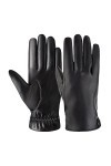 Gants moufles imperméables pour enfant - Chaud - Pour lhiver - Pour écran tactile - Gants doublés en cuir polaire - Gants po