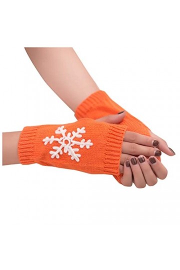 liangp Mitaines dhiver sans doigts - Accessoire de cosplay - Manches douces et chaudes - Pour femme - Hiver - Automne - Pour