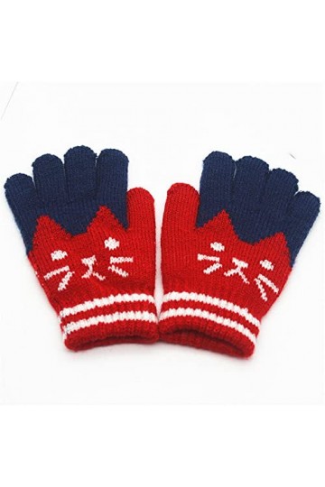 GIVBRO Gants dhiver chauds en tricot pour enfants - Pour adultes et femmes - Cadeau de Noël ou danniversaire de 4 à 10 ans