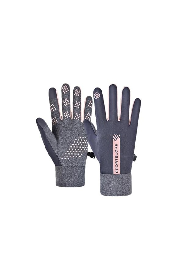 shizuku Mitaines tricotées Chaudes pour Le Cyclisme,Mitaines Confortables pour Femmes avec Protection complète de la Paume | 