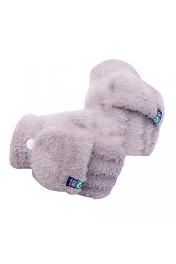 Haloppe Moufles pour femme pour garder au chaud les demi-doigts épaisses avec capuchon de doigt, gants dhiver pour femme, co