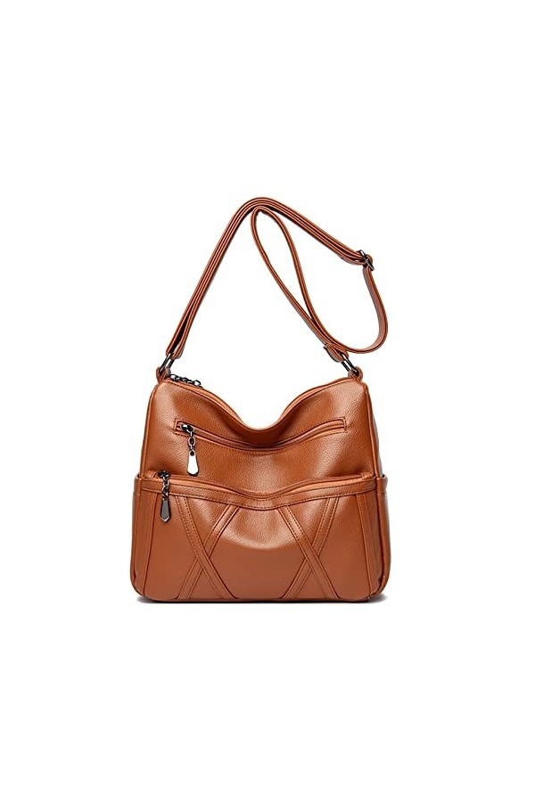 Coolives Petit Sac bandoulière pour Femme en Cuir PU Sacoche Mode Sac à Main Sac porté épaule élégant Sac bandoulière porté b