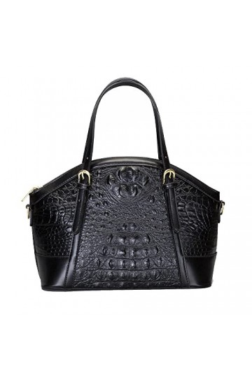 Coolives Sac à Main porté Main avec bandoulière avec Motif Peau de Crocodile pour Femme en Cuir PU Vintage Sacoche Rétro Sac 