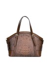 Coolives Sac à Main porté Main avec bandoulière avec Motif Peau de Crocodile pour Femme en Cuir PU Vintage Sacoche Rétro Sac 