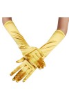 Gants longs de fête, dopéra, de soirée, de mariage, de bal de promo, de mariage en satin, moufles pour femme chauffées par t