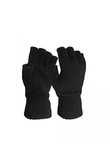 Mitaine Femme Hiver Chaud, Gants Mitaine Dhiver Epais tricotés Arm Mitaine Gants Chauff pour Femme Gants Demi-doigt Chauds C