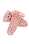 Écran Tactile Mignon Gant Hiver Anti-Dérapant Tactile Chaud Gants Sport Pour Femmes 02 Noir