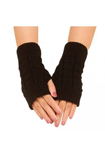 NIUREDLTD Mitaines dhiver sans doigts Mitaines dhiver tricotées sans doigts Gants dhiver tricotés Gants dhiver chauds jam