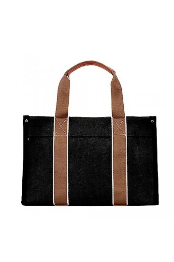 Eshow Sacs à Main porté épaule en Toile pour Femmes et Filles Sac Bandoulière Sacs Cabas Sacoche pour Loisirs Shoppings Trava