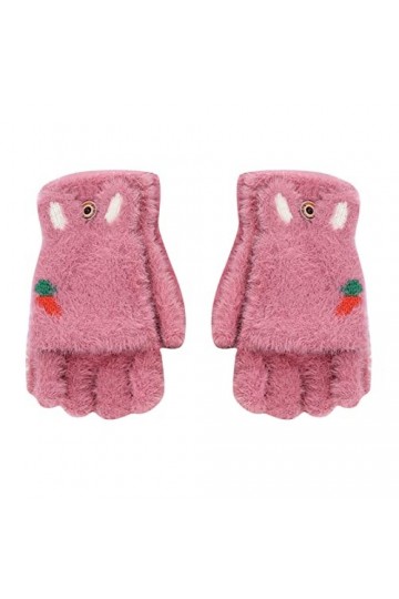 Mitaines dhiver épaisses et chaudes à rabat pour étudiants, équitation, écriture, gants demi-doigts en laine pour femme, iso