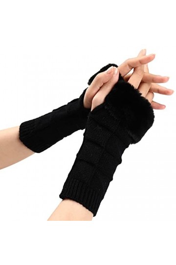 Gants dhiver pour femmes, gants chauds, coupe-vent, élastiques, textos, gants noirs, gants thermiques pour femmes, gants pou