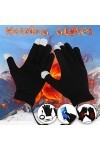 Moufles pour femme par temps froid - Gants chauffants - Doux - Portables - Port USB - Chaud - Température des mains - Pour ho
