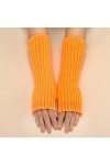 Mitaines Mitaines Poignet Vêtements Accessoires Cosplay Bras Tricoté Poignet Noir Long Unisexe pour Moufles Doux Chaud, Orang