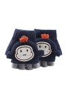 Asalin Ao Soft Cabrio Flip Top Gants Enfant Bébé Hiver Chaud Tricot Doigts Mitaines Mignon Cartoon Gants Chaud pour Enfants G