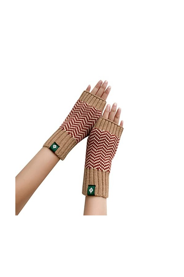 NIUREDLTD Gants dhiver en Tricot Femmes Noir Vêtements Accessoires Gants dhiver Manches pour Femmes Noir Longues Moufles Sa