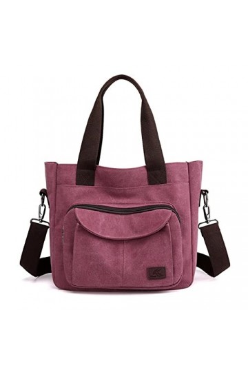 Eshow Sac à main toile Sac dépaule Sac bandoulière Sac à main Sacs portés Sacs à lépaule