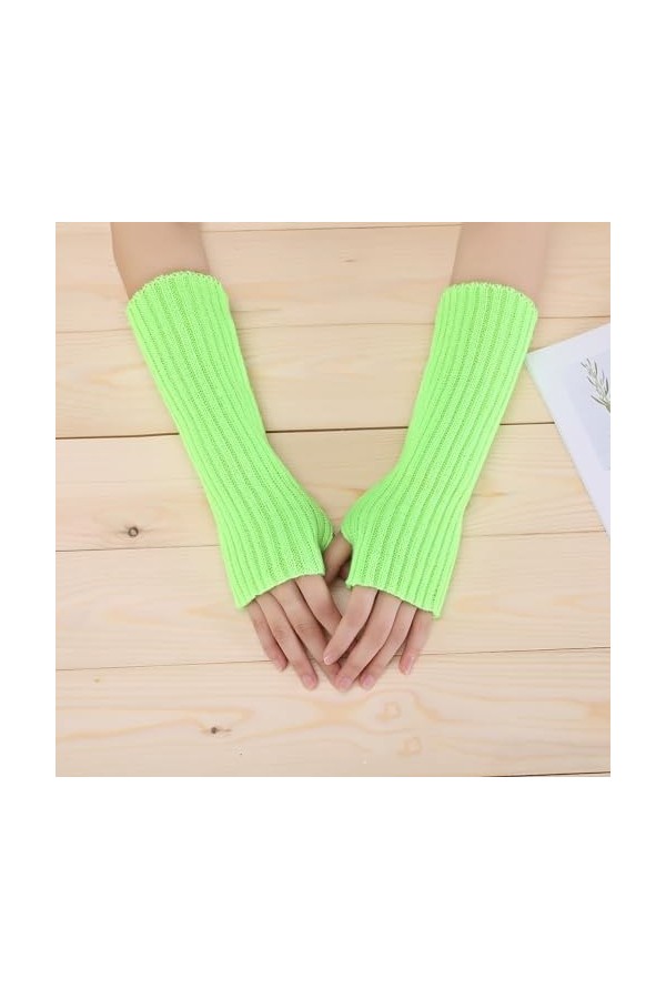 CUTeFiorino Costume vénitien Femme Manchettes Gants Hiver Long Mitaines sans Doigts pour Femme Gants, Moufles pour Homme et F