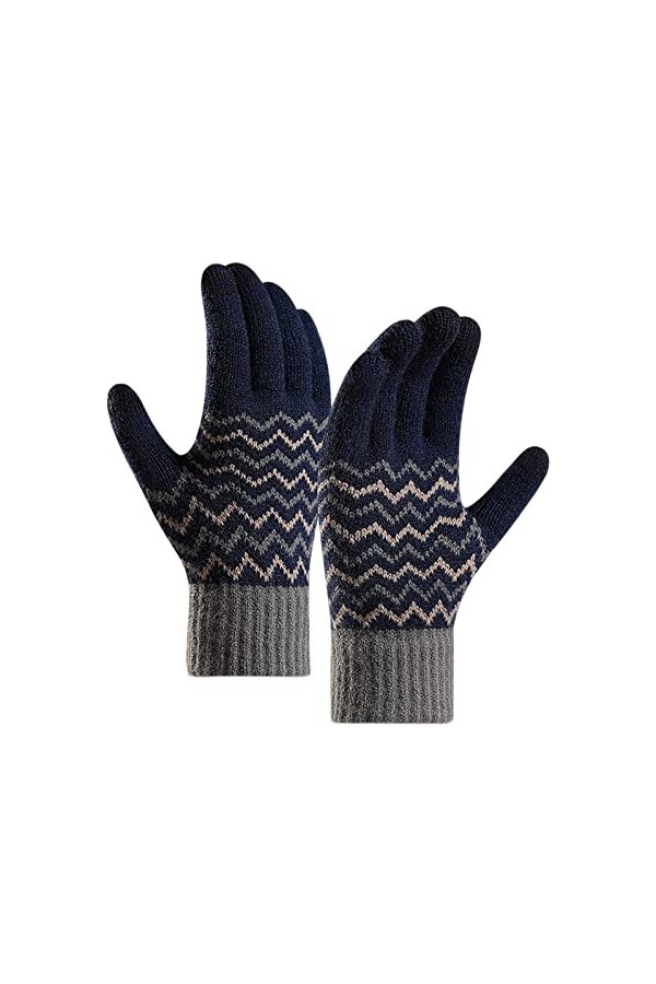 NIUREDLTD Gants tricotés femme hiver stretch écran tactile gants femme gants ski protection froid écran tactile chaud confort