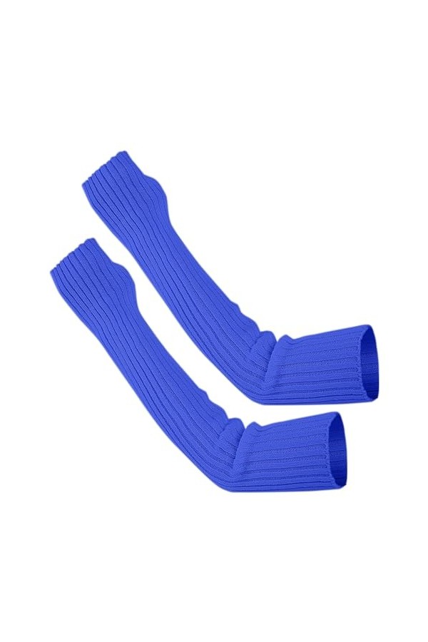 YCBMINGCAN Femmes Hiver Poignet Bras Chauffe-bras Solide Tricoté Long Mitaines Mitaines Moufles Costume Femme S, Orange, tail