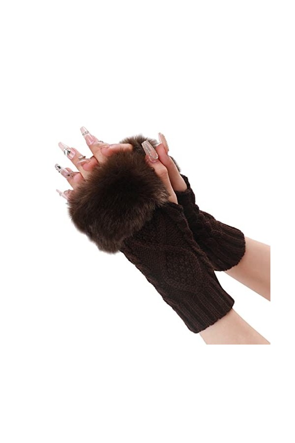 liangp Mitaines Mitaines Hiver sans Doigts Vêtements Accessoires Gants Tricotés Taille Unique Gants Tricotés Hiver Automne Ja