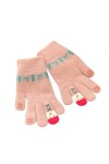 Winkinlin Gants chauds en tricot pour femme - Motif bonhomme de neige - Pour écran tactile - Moufles dhiver - Accessoires de