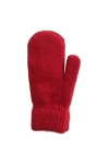 RK-HYTQWR Femmes Hiver Double Couche Gants De Doigt Complets Couleur Unie Doublée en Peluche Moufle en Tricot, Gants en Fauss