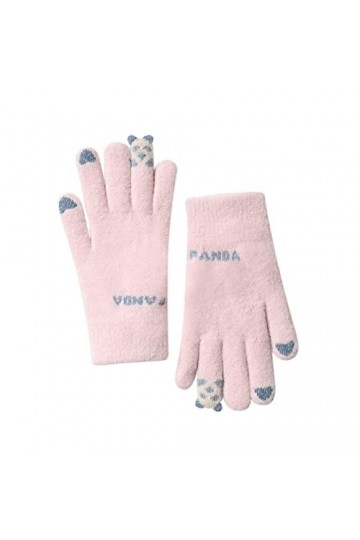 Gants dhiver chauds pour femme - Pour le ski et le cyclisme - Avec doublure en polaire - Moufles chaudes pour écran tactile 