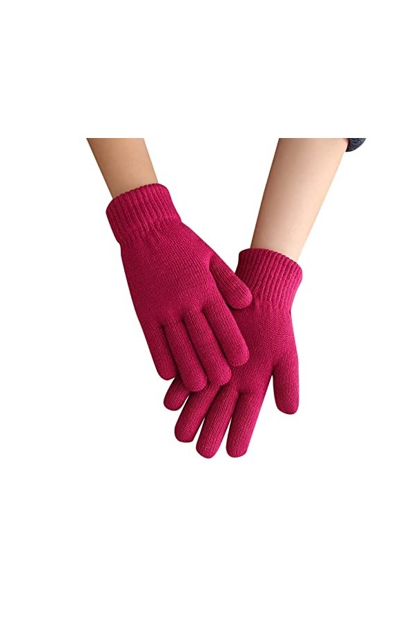 Allbestop Gants Chauds Thermique Mitaines Moelleuses,Gants Polaire Femme Gants Chauds Pour Femme Moufles Pour Poussette Gants