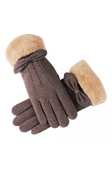 Gants de ski moufles pour homme et femme - Gants dhiver élégants pour femme - Gants chauds en tricot brodé, a, taille unique