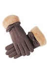 Gants de ski moufles pour homme et femme - Gants dhiver élégants pour femme - Gants chauds en tricot brodé, a, taille unique