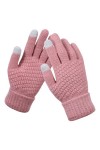 hahuha Gants Mitaines Creative Femmes Impression Avec Écran Mobile Épais Et Téléphone Adulte Chaud Hiver Tricoté Et À La Mode