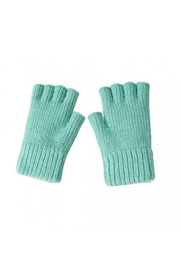 Gants chauds en laine tricotée pour homme et femme - Couleur unie - Pour lautomne et lhiver, H-3., taille unique