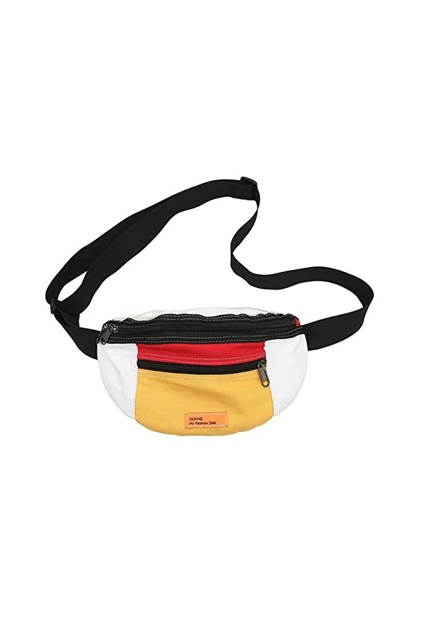 Eshow Sac Poitrine Bandoulière Femme Cuir PU Sacoche Porte Epaule pour Sports ou Loisir Sac a Dos