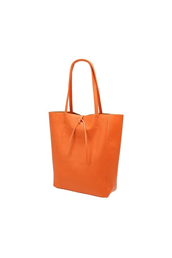 SH Leder ® Kora G266 Sac cabas en cuir de vachette véritable avec poche intérieure dans de nombreuses couleurs 37 x 29 cm, no