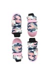 Moufles de ski pour enfants garçons et bébés - Imperméables - Motif camouflage - Chaudes - Pour lextérieur et lhiver - 2 pa