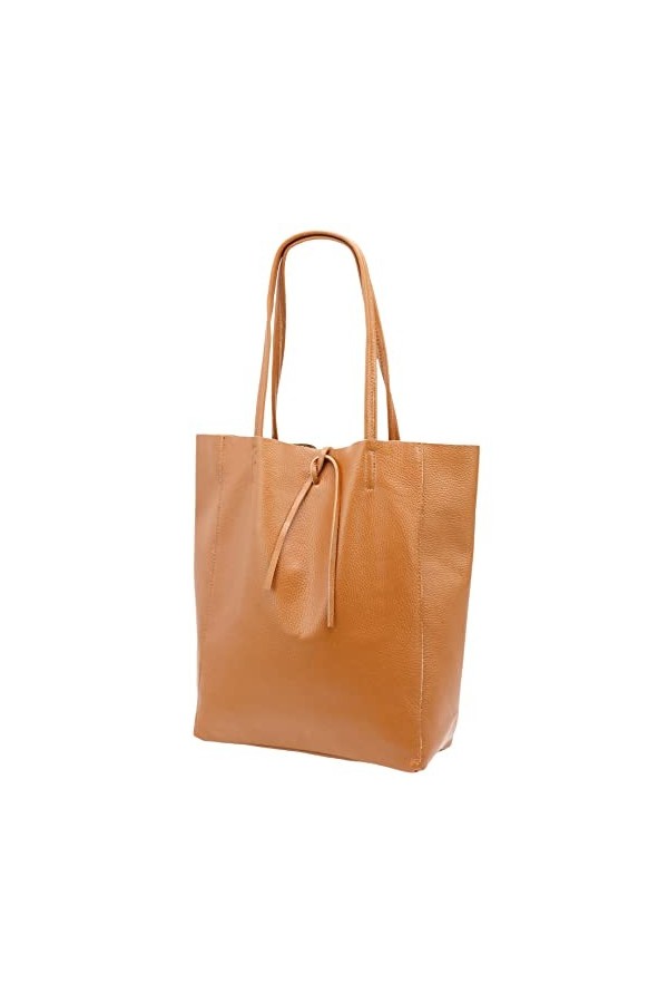 SH Leder ® Kora G266 Sac cabas en cuir de vachette véritable avec poche intérieure dans de nombreuses couleurs 37 x 29 cm, no