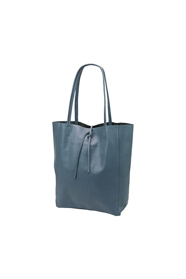 SH Leder ® Kora G266 Sac cabas en cuir de vachette véritable avec poche intérieure dans de nombreuses couleurs 37 x 29 cm, no