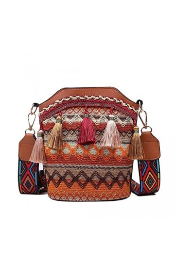 Eshow Sac à Main pour Femme Fille Sac Bandoulière Grande Capacité Sac Porté Epaule pour Quotidien École Lycée Université Trav