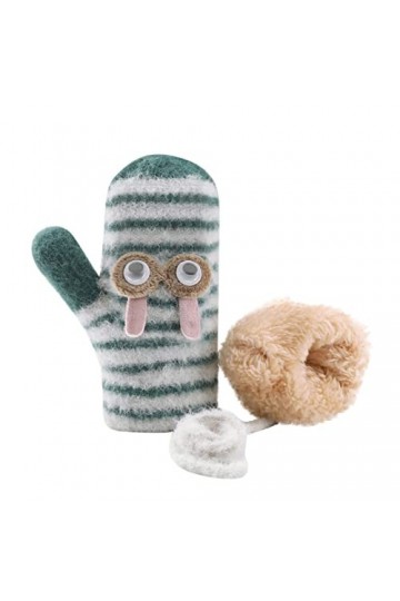 DUHGBNE Moufles chaudes et coupe-vent en peluche épaisse pour enfants - Gants et gants mignons pour femme par temps froid - H