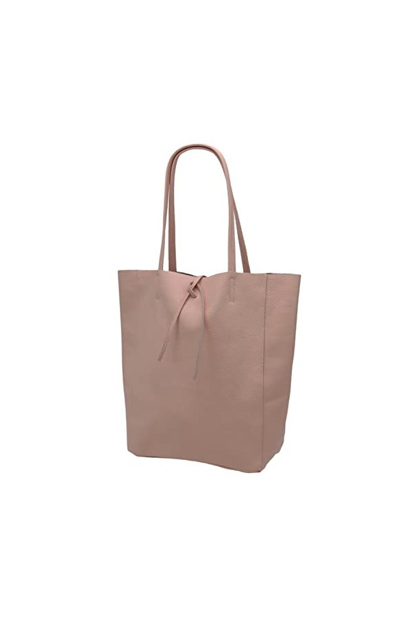 SH Leder ® Kora G266 Sac cabas en cuir de vachette véritable avec poche intérieure dans de nombreuses couleurs 37 x 29 cm, no