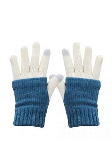 Gants tricotés chauds pour femmes et hommes, moufles dhiver pour garder au chaud, épissure imprimée, tricot, golf, équitatio
