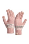 Gants tricotés pour femme - Écran tactile - Gants en tricot - Protection contre le froid - Écran tactile - Pour le ski - Chau