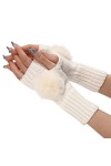 Allbestop Gants Chauds Bras Mitaines Tricotés,Gants Photographe Gants Satin Moufles Pour Poussette Gants Tactile Femme Gants 