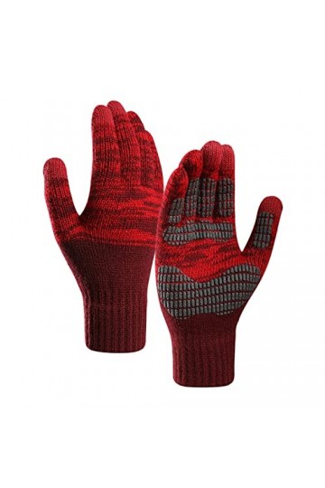 Gants Femme Doublure Polaire Gants dhiver Moufles Chaudes Écran Tactile Matériau Extensible Gants Gants de Vélo pour Temps F