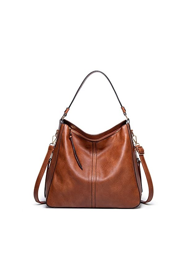 Eshow Sac Bandoulière Femme Porte Epaule Cuir Sac à Main
