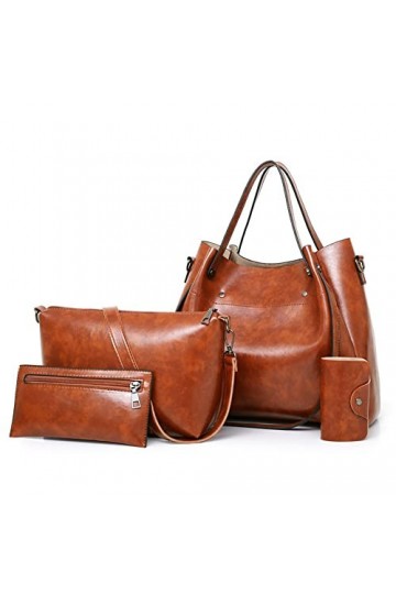 Eshow Sac Bandoulière Femme Porte Epaule Cuir Sac à Main