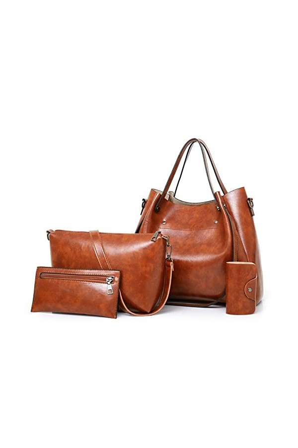 Eshow Sac Bandoulière Femme Porte Epaule Cuir Sac à Main