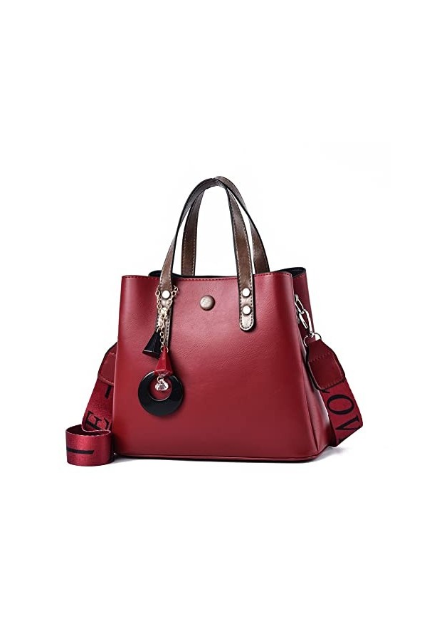 Eshow Sac Bandoulière Femme Porte Epaule Cuir Sac à Main