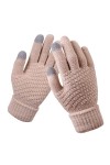 Impression créative pour femme avec écran mobile épais et téléphone adulte chaud hiver tricoté et tendance gants homme flocon